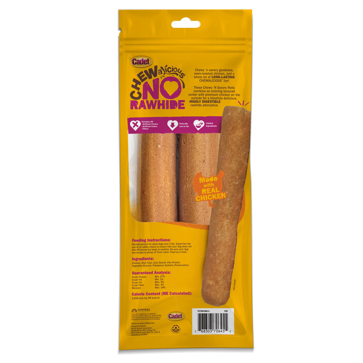 Cadet Chewalicious Rawhide-Free Natural Chewy &