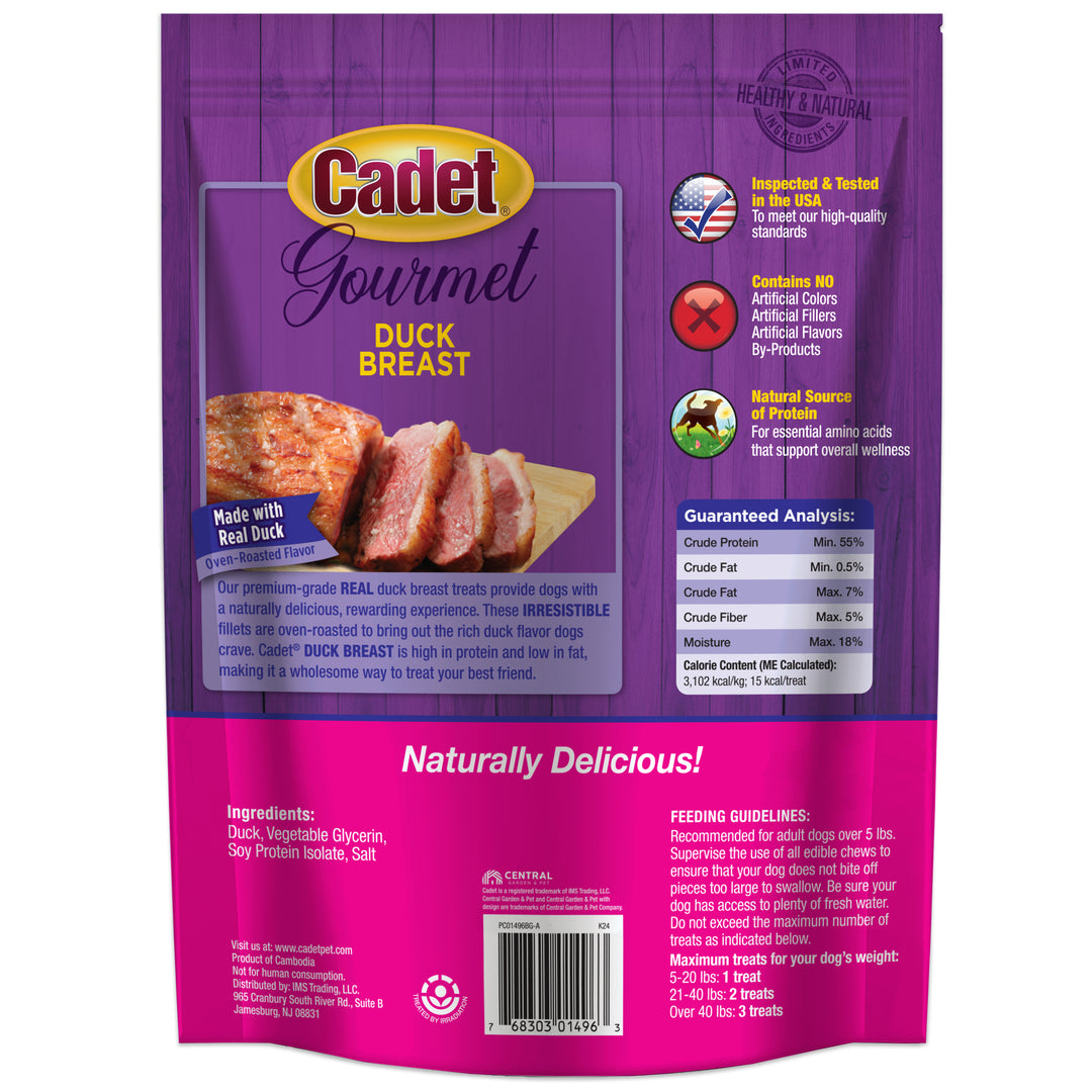 Cadet Gourmet Duck Breast Treats for Dogs 2.5 Pound