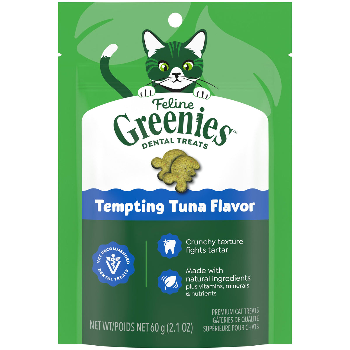Greenies Feline Tuna Dental Treat 2.1 oz