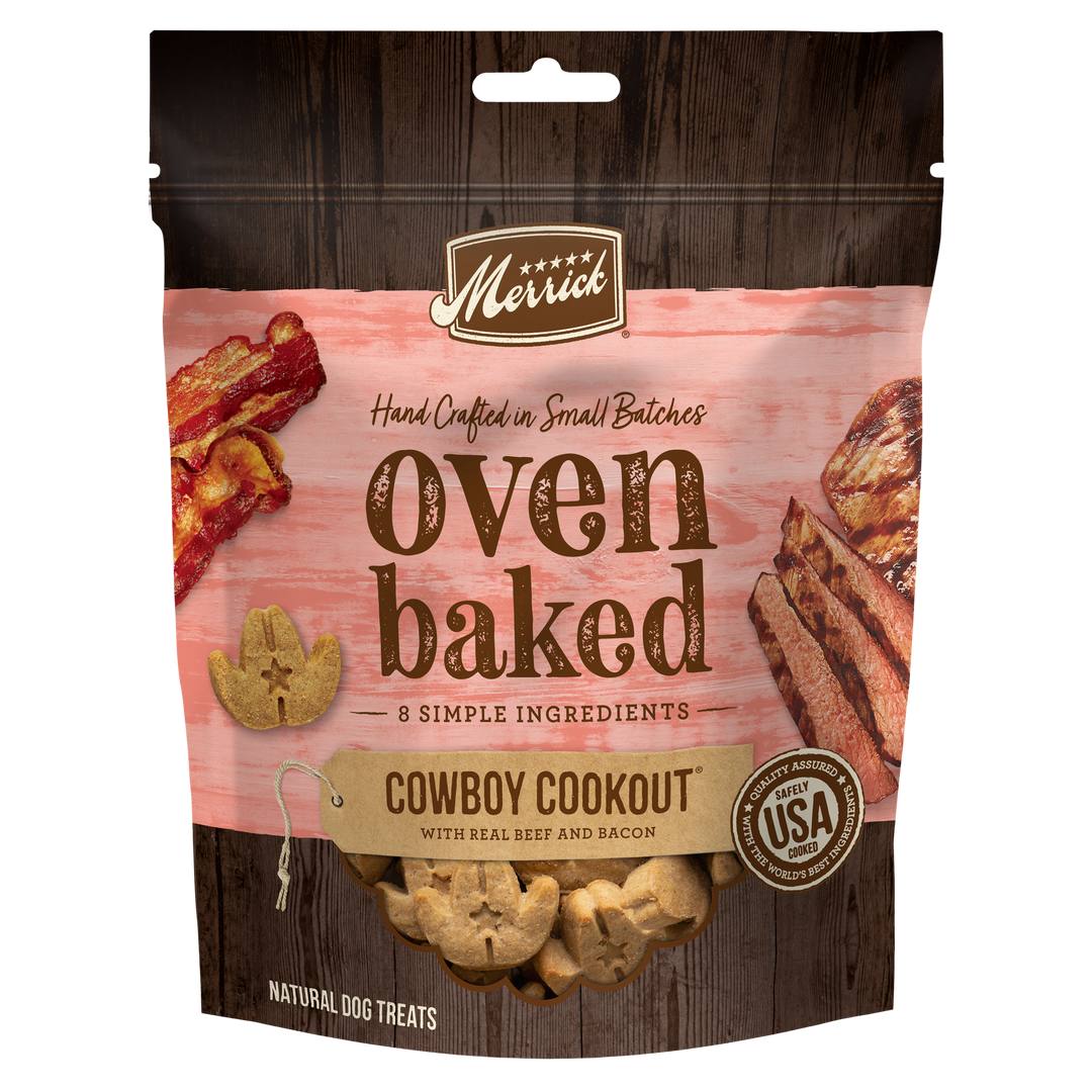 Merrick Cowboy Cookout Beef Bacon Dog Treat 11 oz
