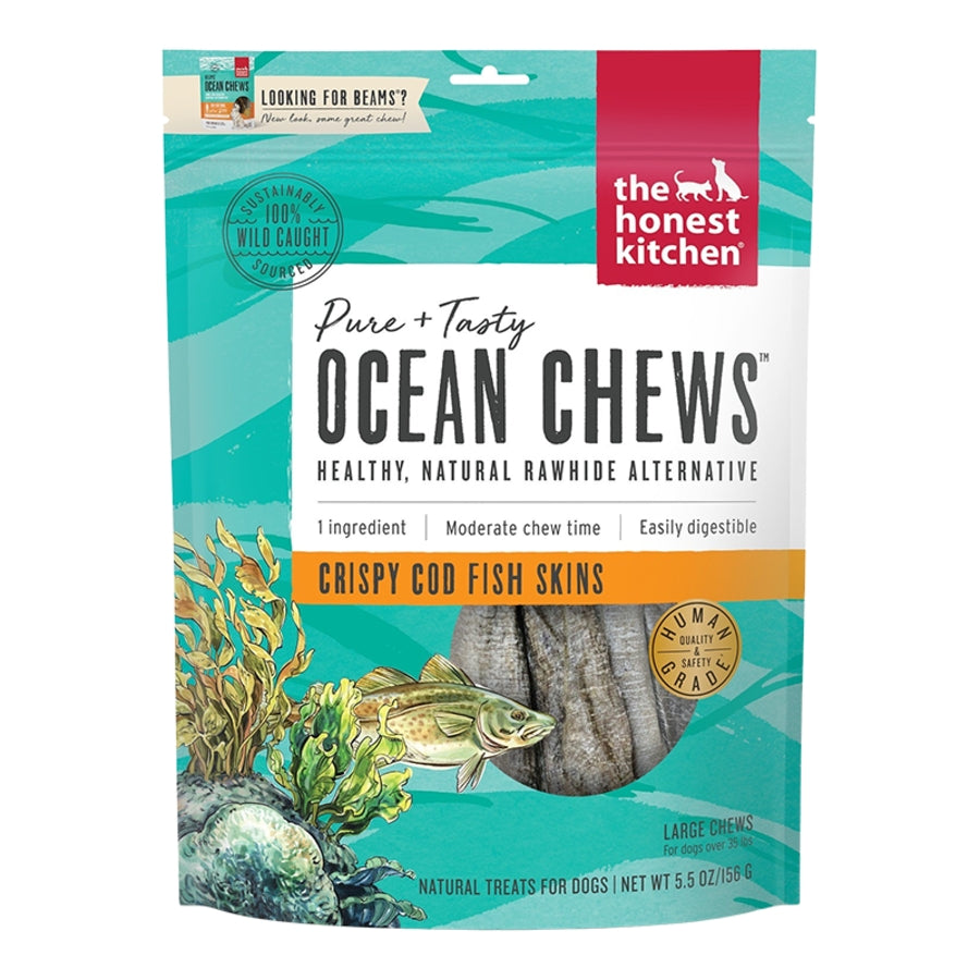 Honest Kitchen Beams Ocean Chews Cod Skin 5.5Z