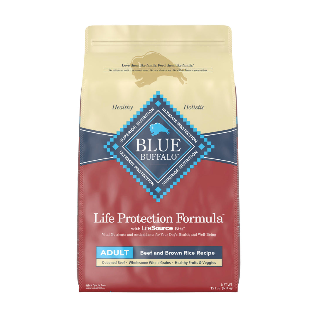 Blue Buffalo Life Protection Formula Beef Adult Dog Food 15 Lbs