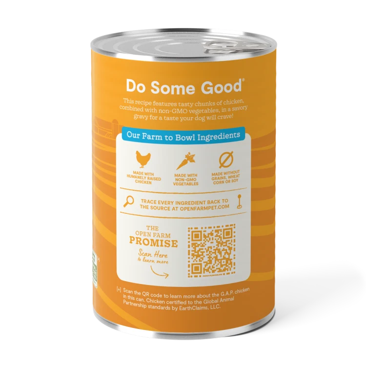 Open Farm Dog Can GF Stew Chicken 12.5 oz