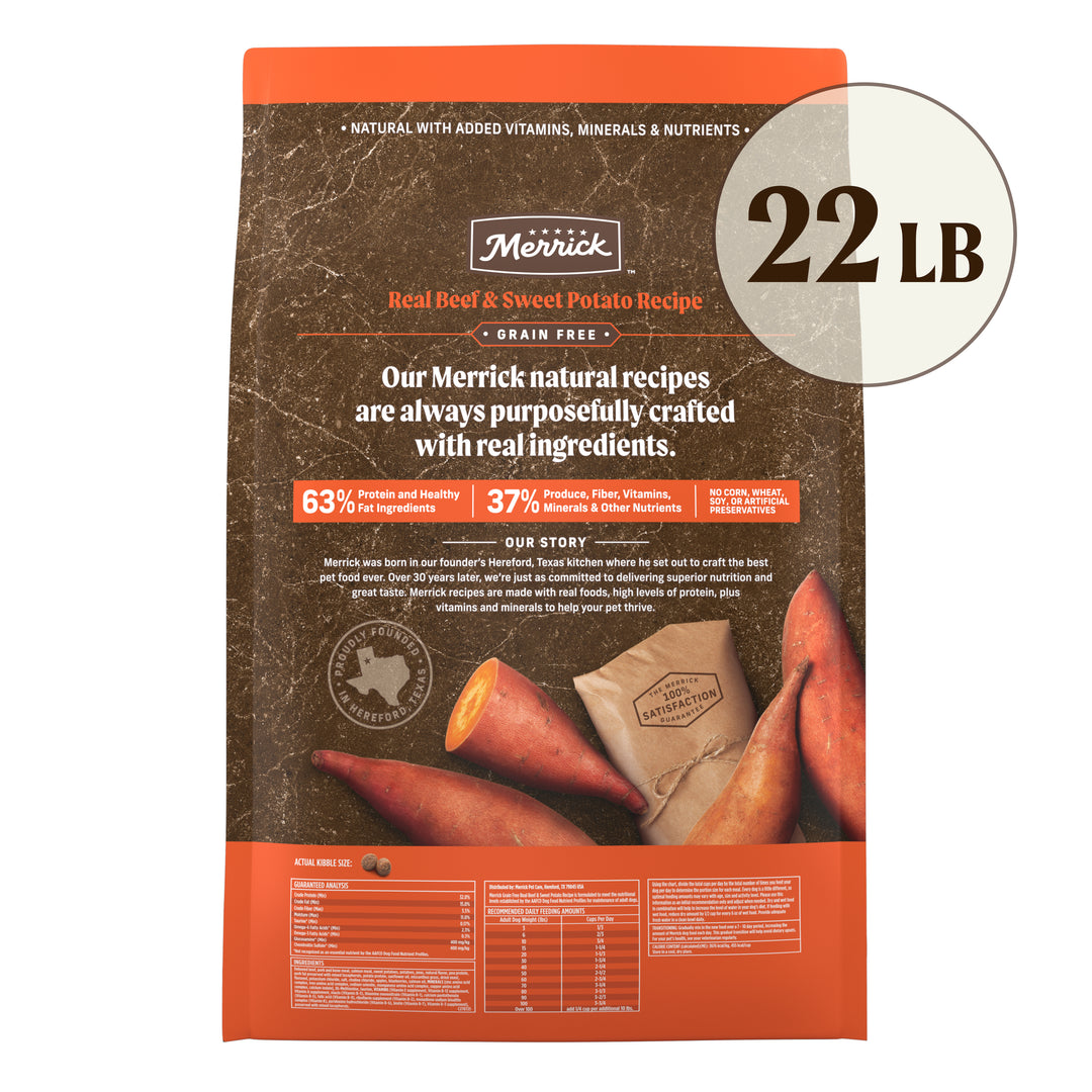 Merrick Beef 22LB unpacked
