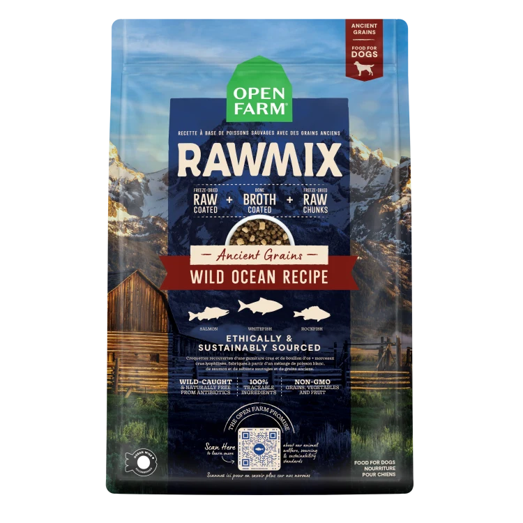 Open Farm RawMix Wild Ocean Recipe with Ancient Grains Dog 3.5 lb