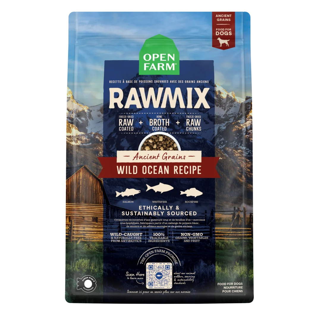 Open Farm RawMix Wild Ocean Recipe with Ancient Grains Dog 20 lb