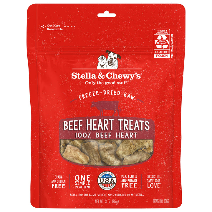 Single Ingredient Treats Beef Heart - 3 oz