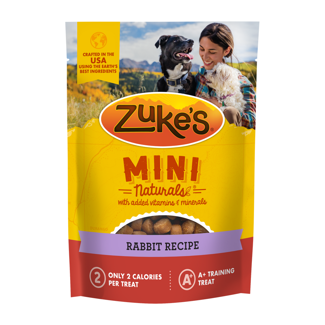 Zukes Mini Naturals Rabbit Dog Treat 6 oz