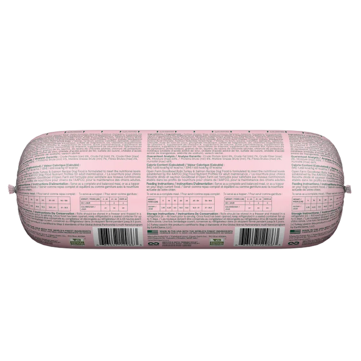 Open Farm Frozen Gently Cooked Goodbowl Turkey Salmon 28 oz