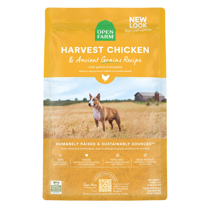 Open Farm Dog Dry Ancient Grain Harvest Chicken 22lb