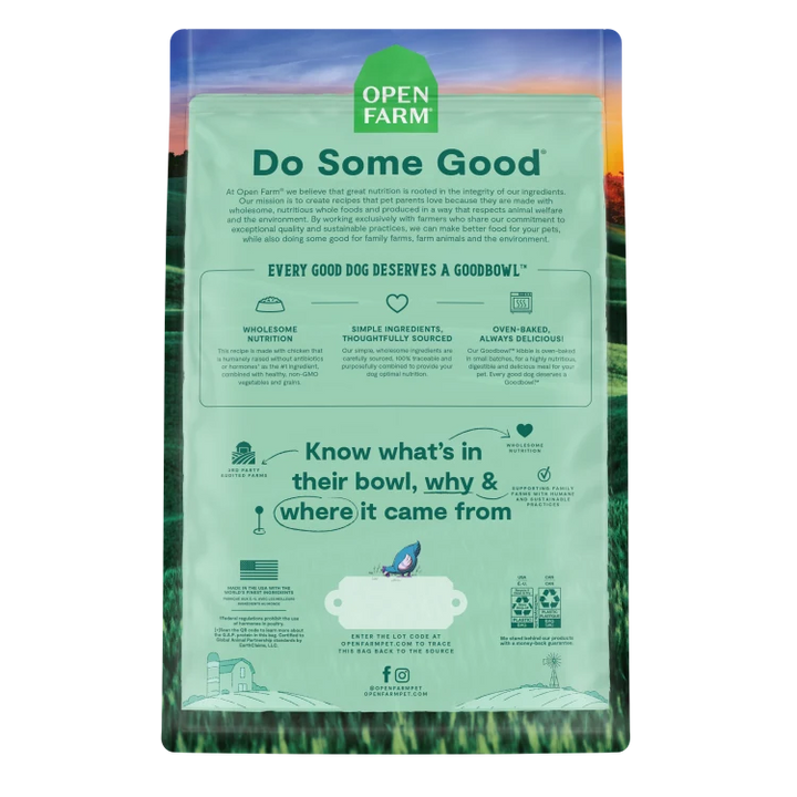 Open Farm Dog Food Goodbowl Chicken Brown Rice 22LB