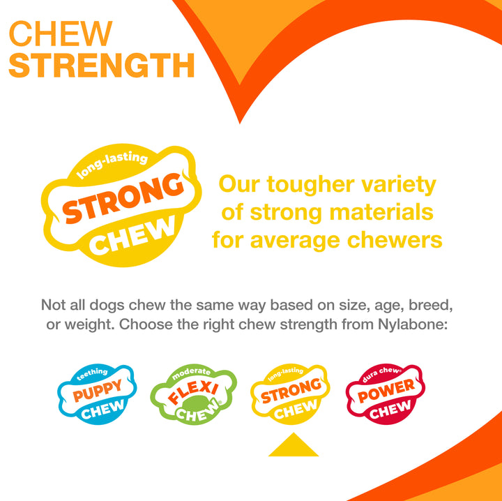 Nylabone Strong Chew Real Wood Stick Dog Toy Medium (1 Count)
