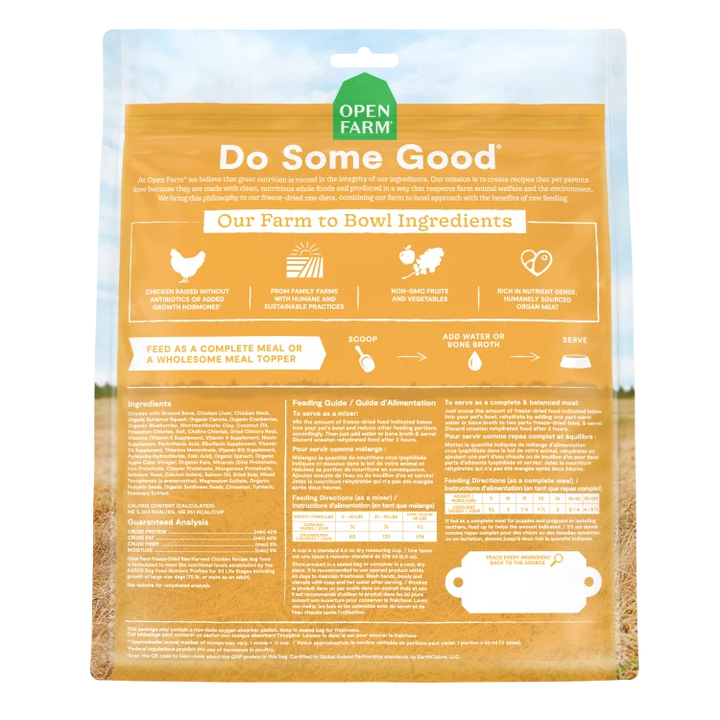 Open Farm Dog FD Raw Chicken Harvest 22 oz