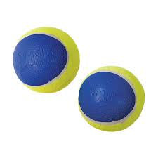 2 Pack Large Ultra Squeak Air Kong Tennis Balls