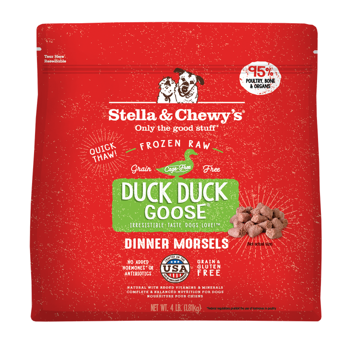 Frozen Duck Duck Goose Morsels - 4 lb
