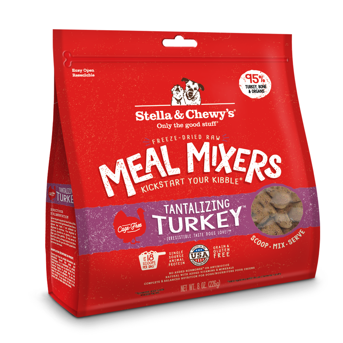 Freeze-Dried Tantalizing Turkey Meal Mixers - 8 oz