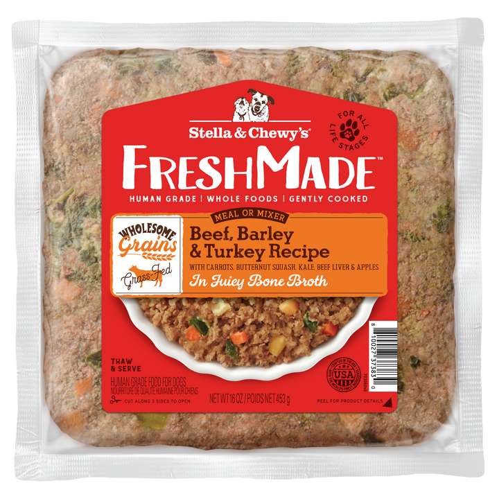 Fresh Made Wholesome Grains Beef, Barley &amp; Turkey - 16 oz