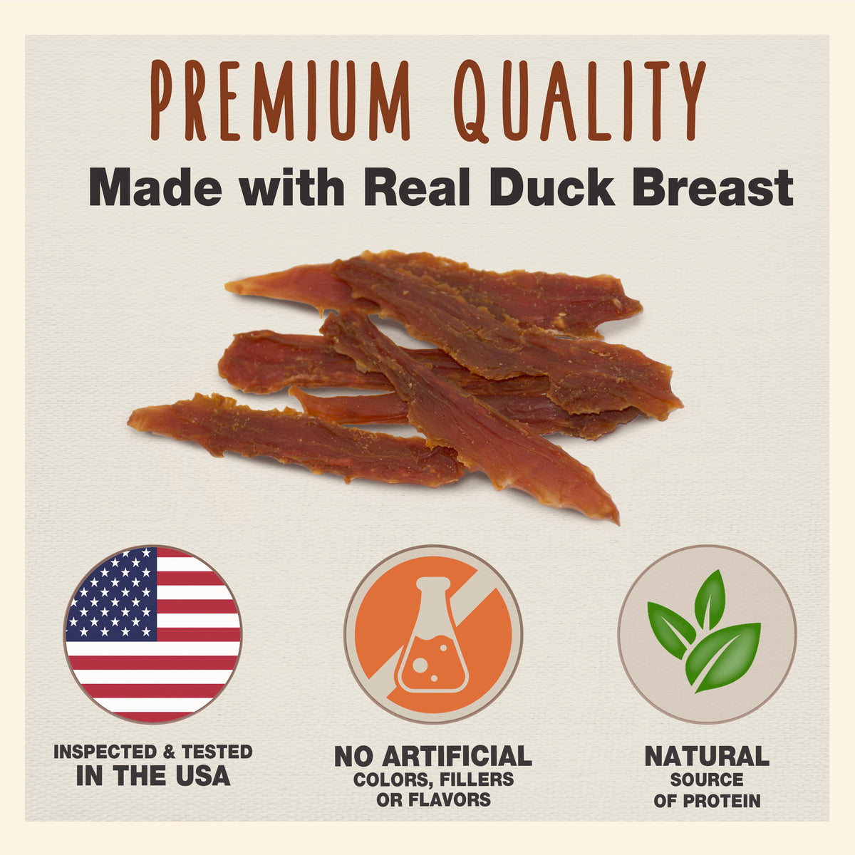 Cadet Gourmet Duck Breast Treats for Dogs 14 Ounce