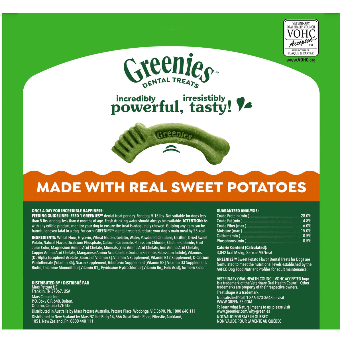 Greenies Dog Dental Treats Teenie Sweet Potato 36 oz