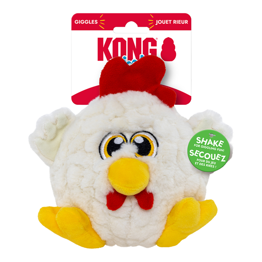 Kong Ziggles Chicken Plush Dog Toy Medium