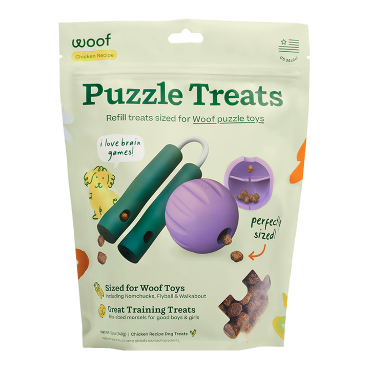 Woof Dog Treat Forager Puzzle Treats 12 oz