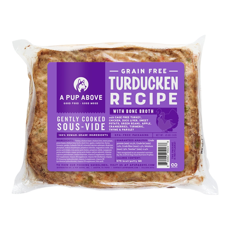 A Pup Above Dog Frozen Gently Cooked Turducken 1LB