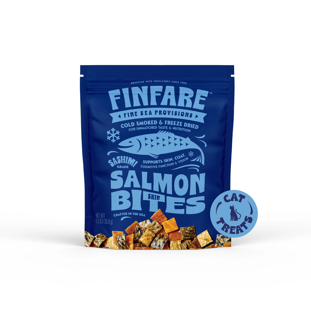 Finfare Cat Freeze Dried Bites Smoked Salmon Skin 1.3oz