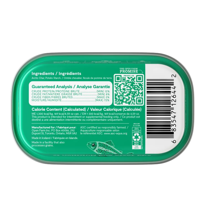 Open Farm Arctic Char Topper Dog 4.59oz