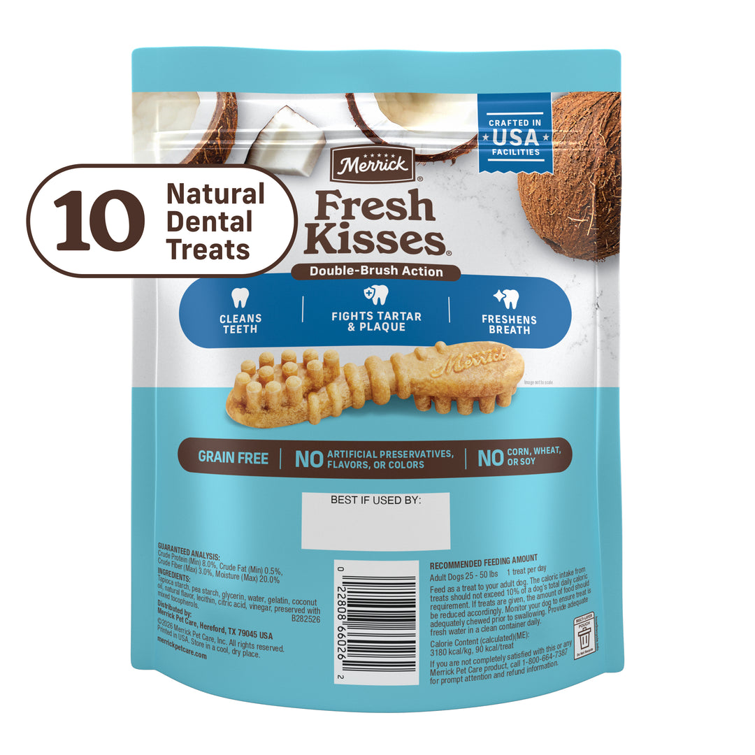 Merrick Fresh Kisses Coconut/Botanical Oils Medium 10oz back