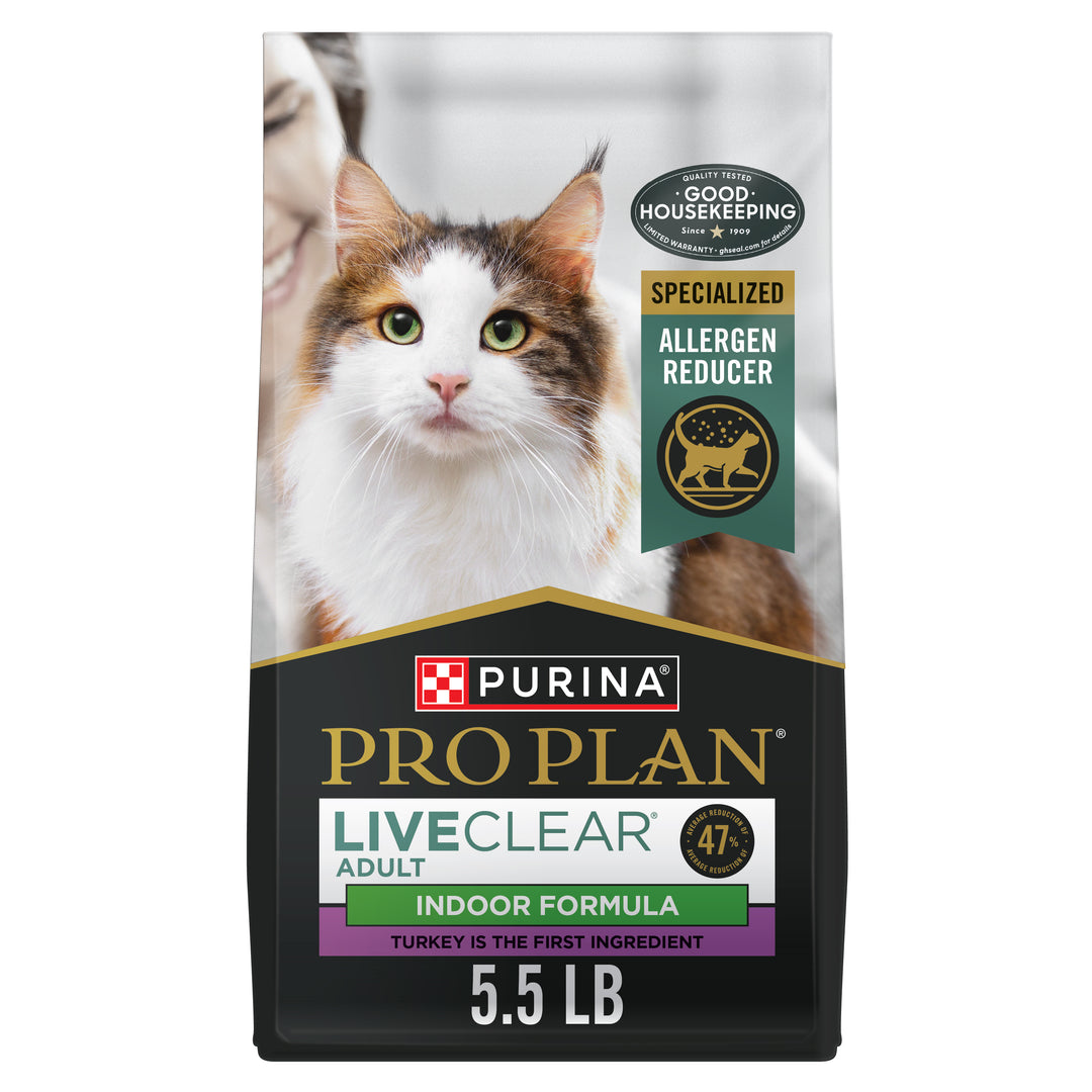 Pro Plan Live Clear Allergen Reducing Turkey Rice Indoor Cat 5.5 lb