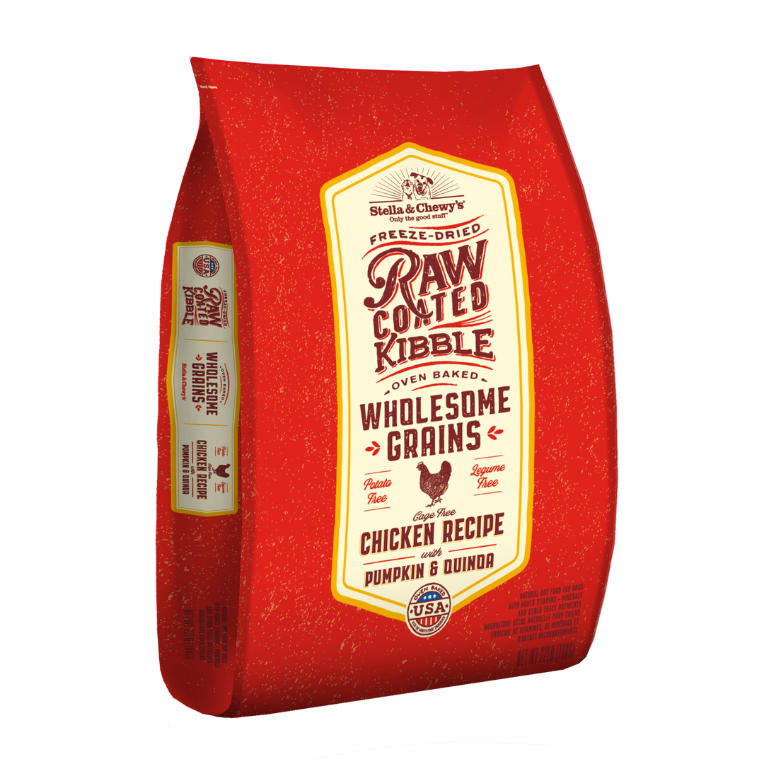Kibble Raw Coated Wholesome Grain Chicken - 22 lb