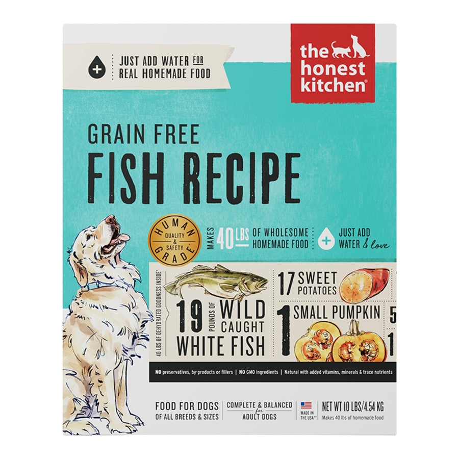 Honest Kitchen Zeal Grain Free Whitefish Dog Food 10lb