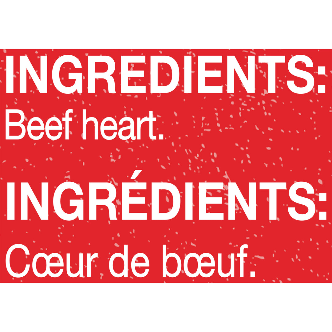Single Ingredient Treats Beef Heart - 3 oz