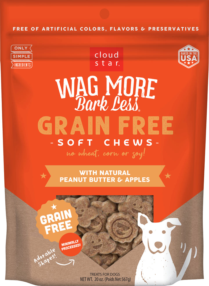 Wag More Bark Less Soft Chews GF PB 20oz