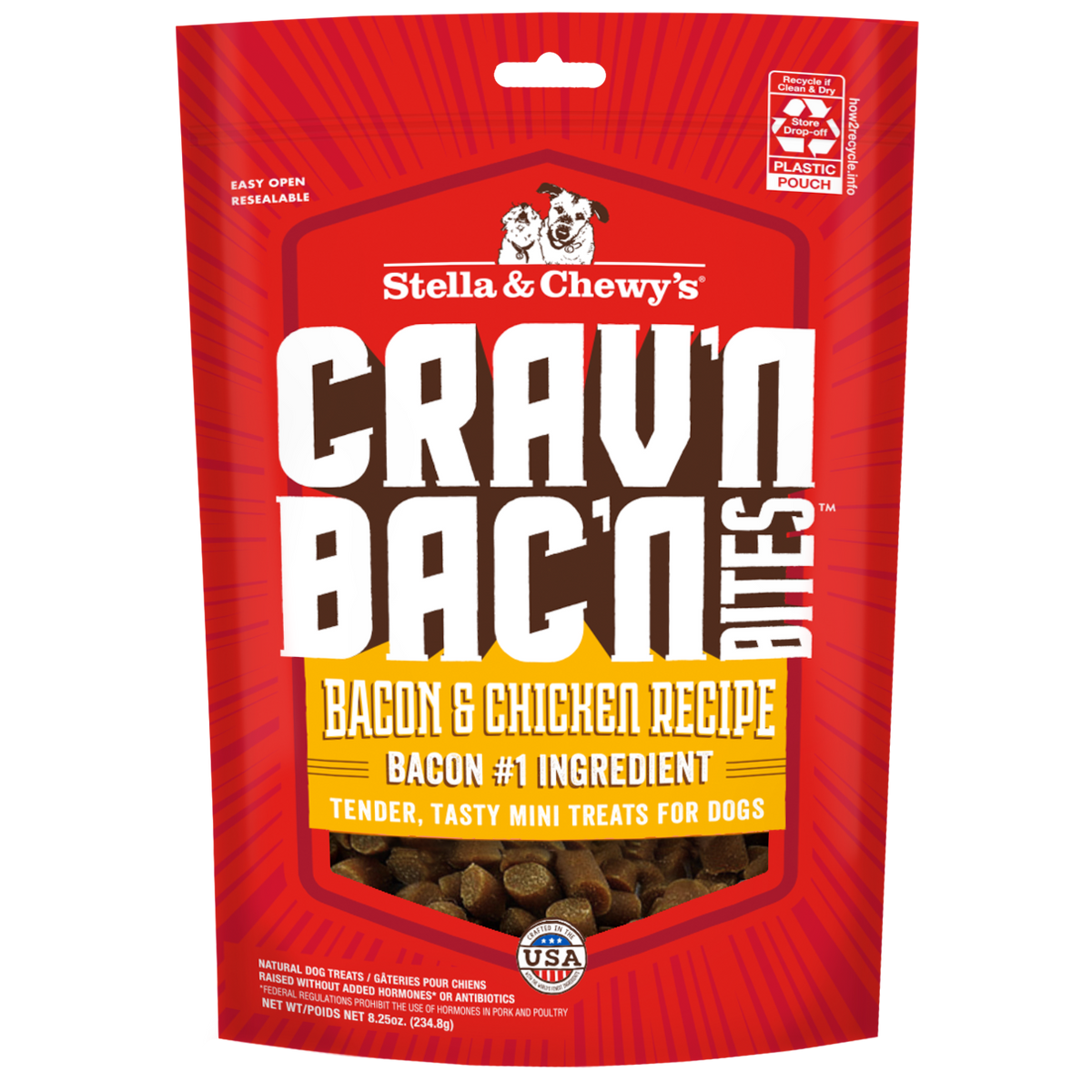 Crav'n Bac'n Bites Bacon & Chicken - 8.25 oz