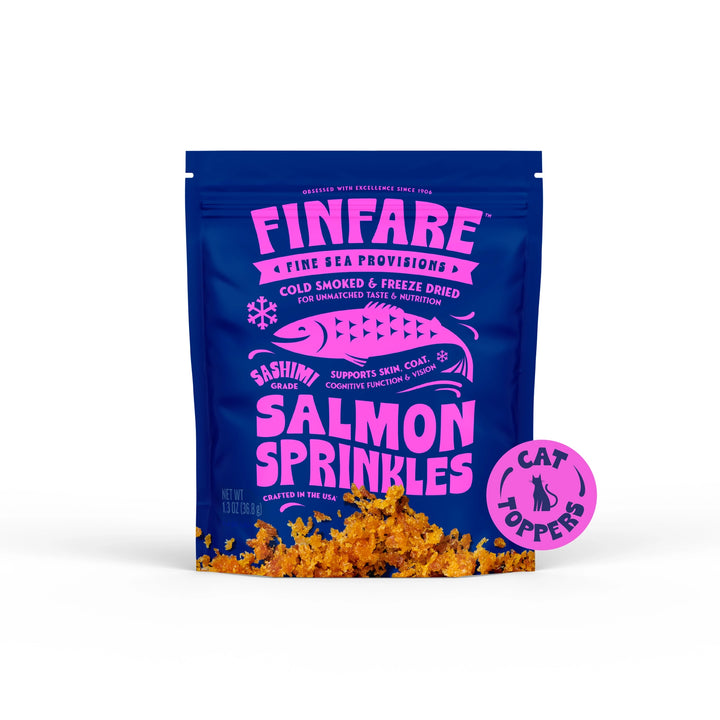 Finfare Cat Freeze Dried Sprinkles Topper Smoked Salmon 1.3oz