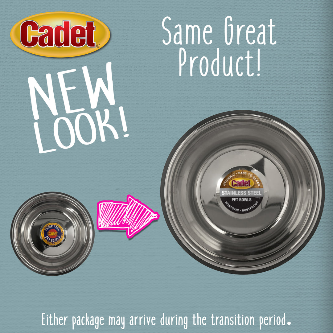 Cadet Stainless Steel No Spill Dog Bowls 64 Ounce