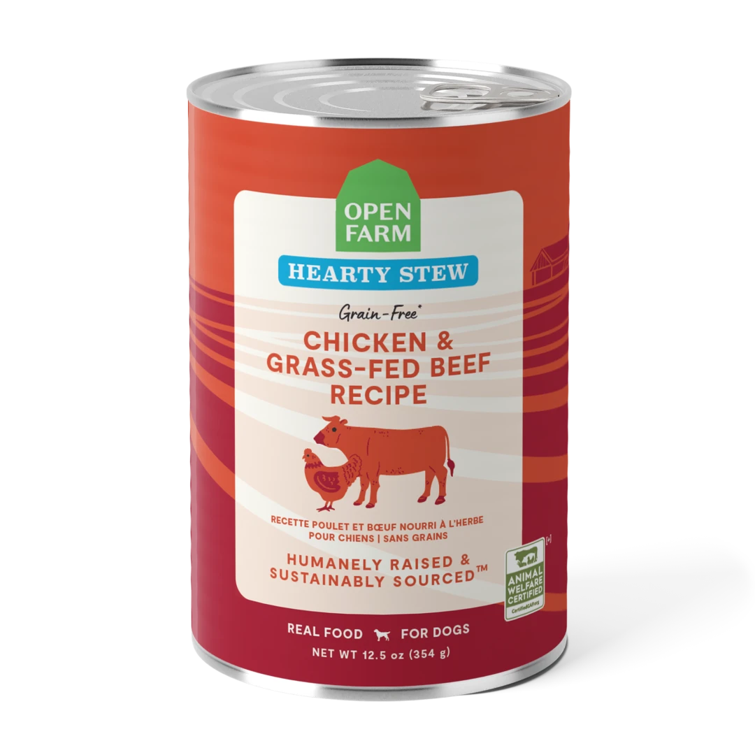 Open Farm Hearty Stew Chicken and Beef Dog 12.5 oz
