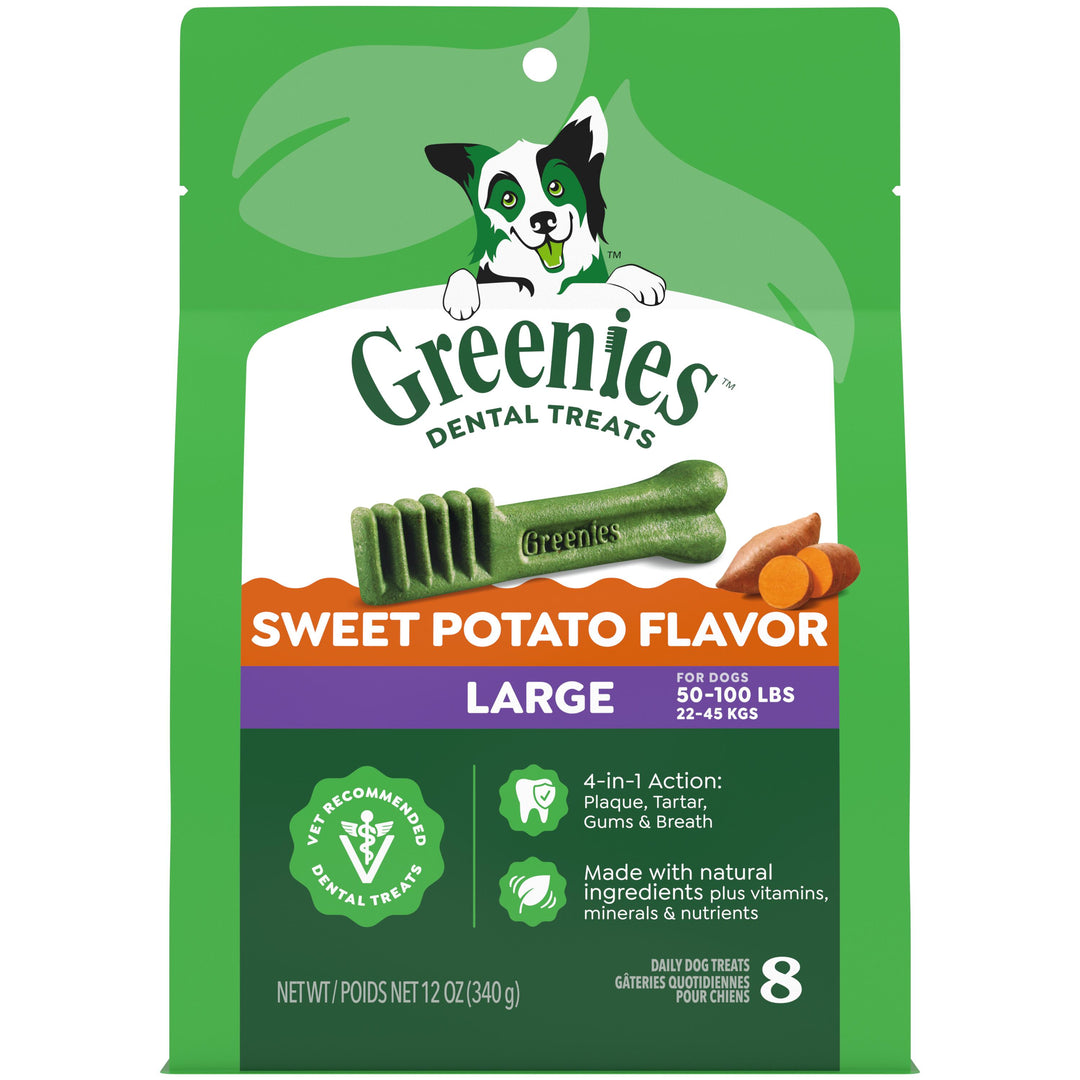 Greenies Dog Dental Treats Sweet Potato Large 12 oz