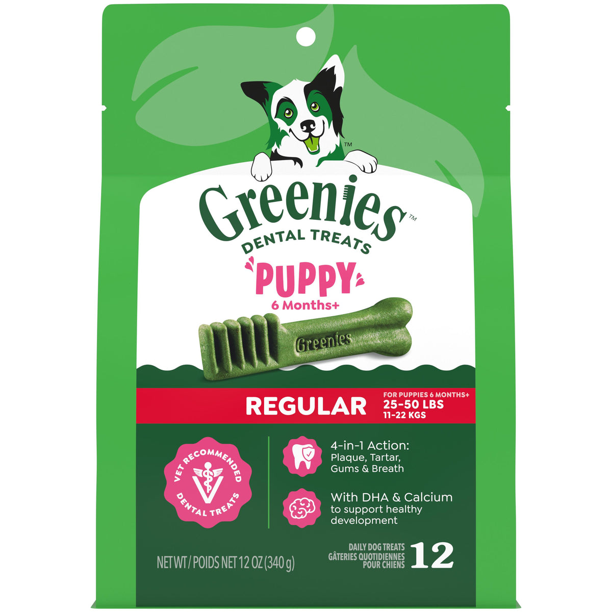 Greenies Dental Treats Puppy Regular 12oz