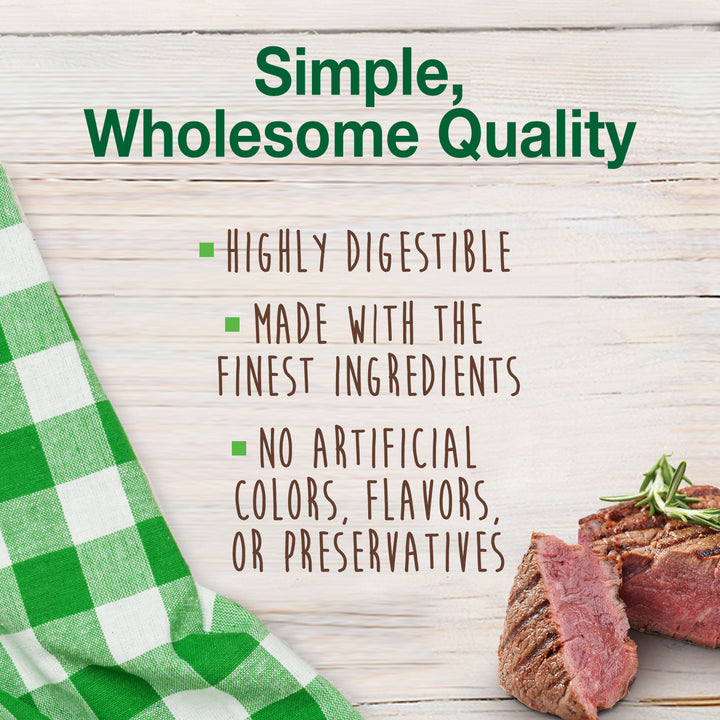 Nylabone Healthy Edibles Meaty Center All-Natural Long Lasting Chew Treats Beef Small (4 Count)