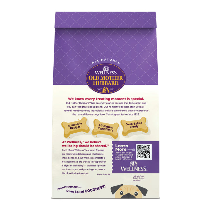 Wellness Old Mother Hubbard Chicken Pot Pie Dog Biscuits, Natural, Training Treats, Chicken Pot Pie Flavor, Mini Size, (20 Ounce Bag)