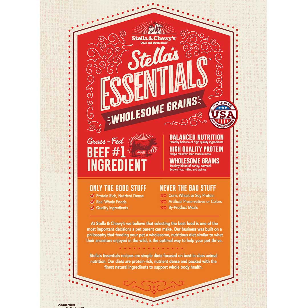 Stella's Essentials Beef & Ancient Grains - 25 lb