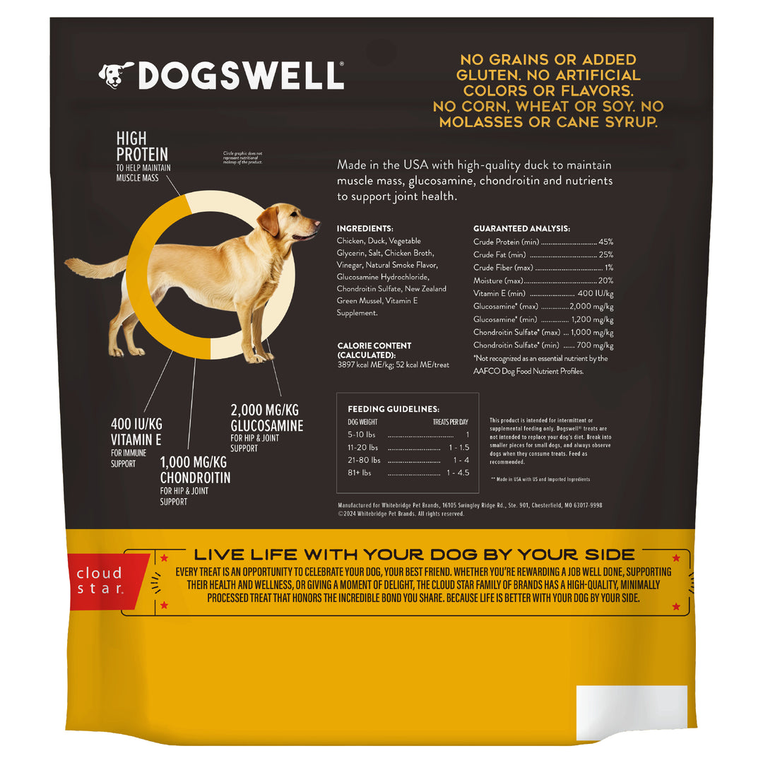 Dogswell Hip and Joint GF Duck Jerky 20oz.
