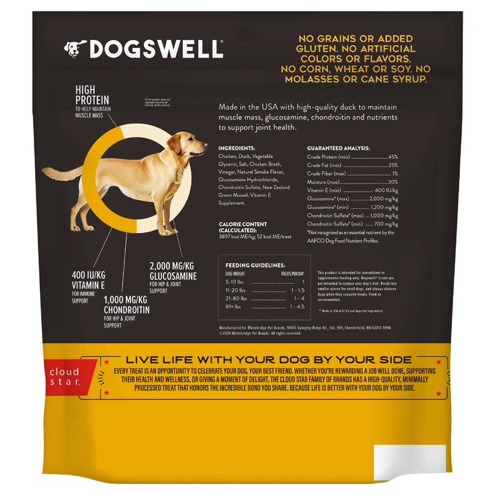 Dogswell Hip and Joint GF Duck Jerky 20oz.