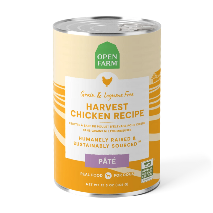 Open Farm Grain Free Harvest Chicken Dog can 12.5