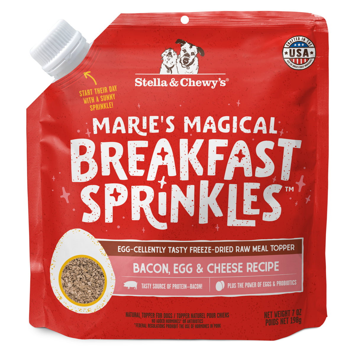 Dog Freeze Dried Breakfast Sprinkles Bacon, Egg, & Cheese