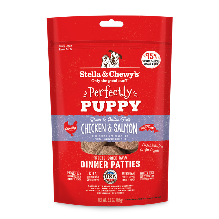 Freeze-Dried Perfectly Puppy Chicken &amp; Salmon Patties - 5.5 oz