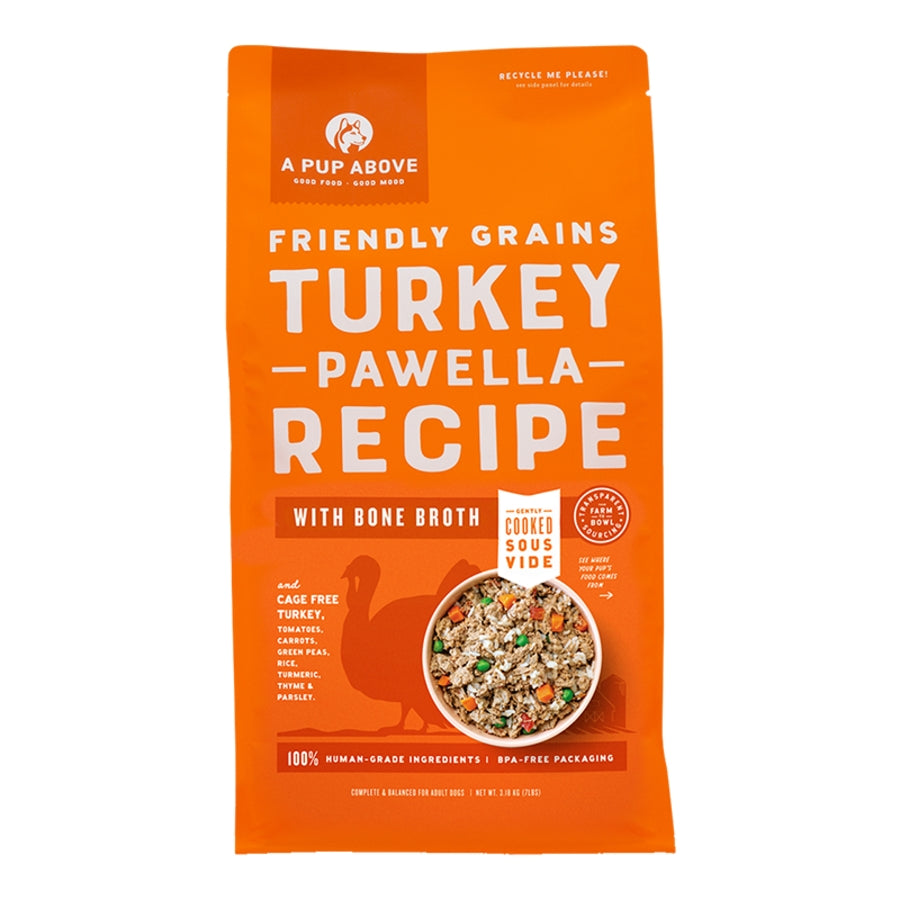A Pup Above Turkey Pawella Human Grade Frozen Dog Food 7 Lb Bag