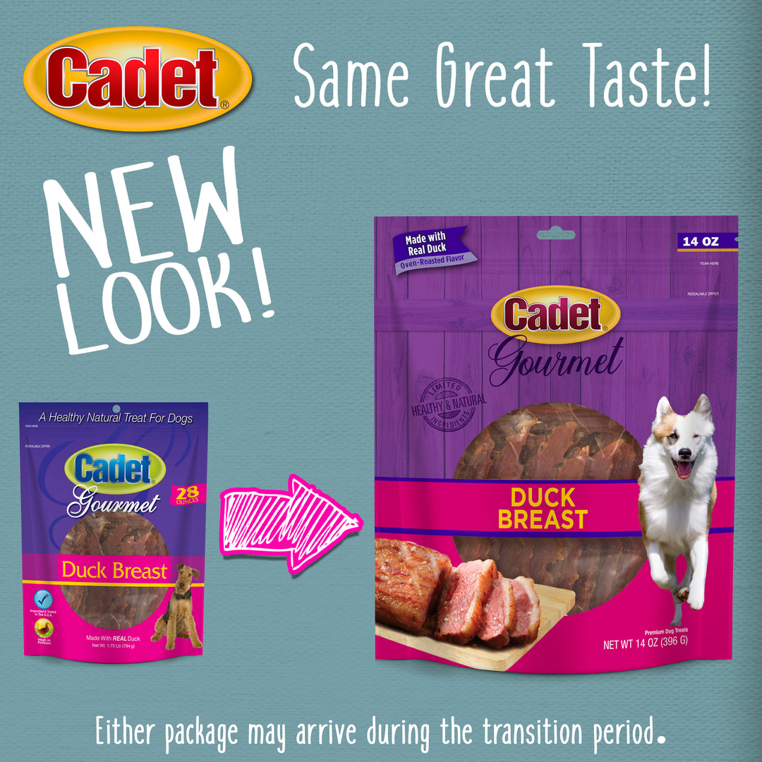 Cadet Gourmet Duck Breast Treats for Dogs 14 Ounce